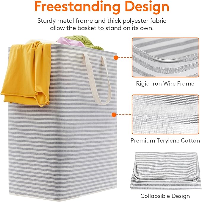 Lifewit Laundry Hamper Large Collapsible Laundry Basket, Freestanding - Image 2