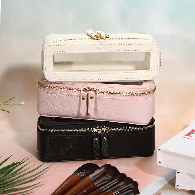 Aveniee Clear Makeup Brush Bag, Slim Brush Holder Cosmetic Case, Small Travel - Image 8