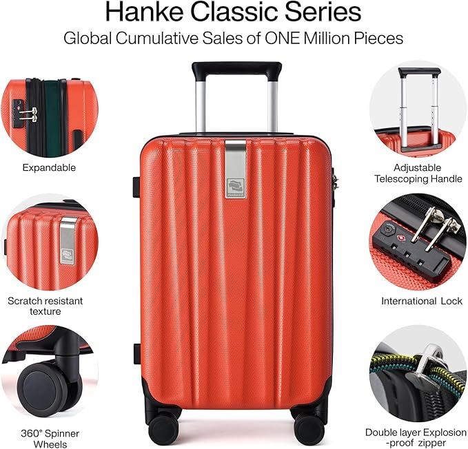 Hanke 29 Inch Expandable Checked Luggage Lightweight PC Hard Shell Luggage - Image 4