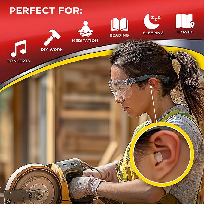 HEAROS Ultimate Softness Foam Disposable Earplugs, NRR 32, 100 Pair, PU Foam - Image 5