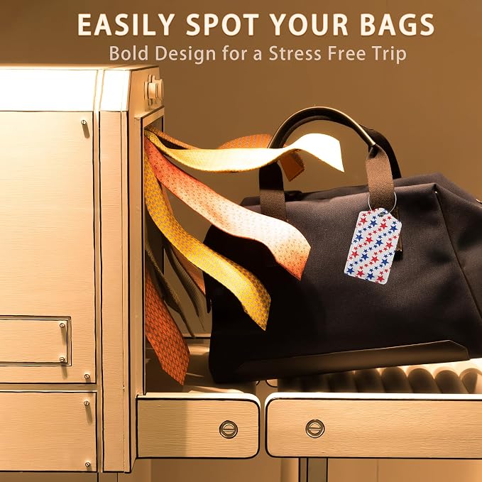 American Patriotic Stars Luggage Tags Bag Tag - Image 6