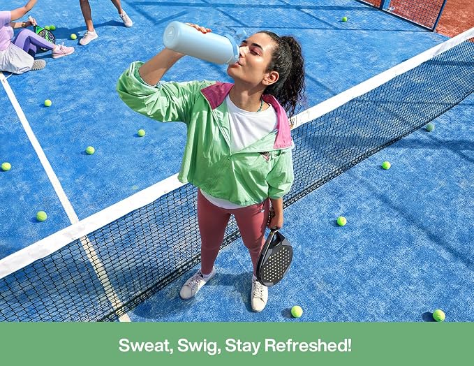 POWCAN 32 oz Insulated Water Bottle with 2-in-1 Straw and Spout Lid, Keep Cold 24H, Leak-Proof, BPA-Free, Double Wall Stainless Steel Water Bottle for Sports, Gym, Travel, and School (Mint) - Image 7