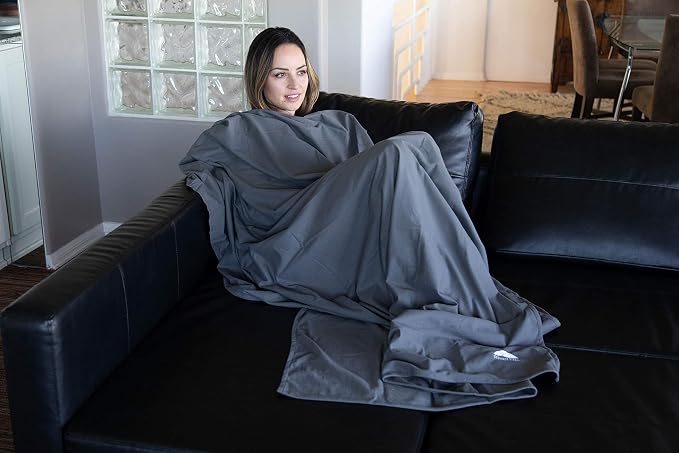 BlueHills Ultra Compact Travel Blanket 2 Pack Large Soft Cozy Portable Blanket - Image 4
