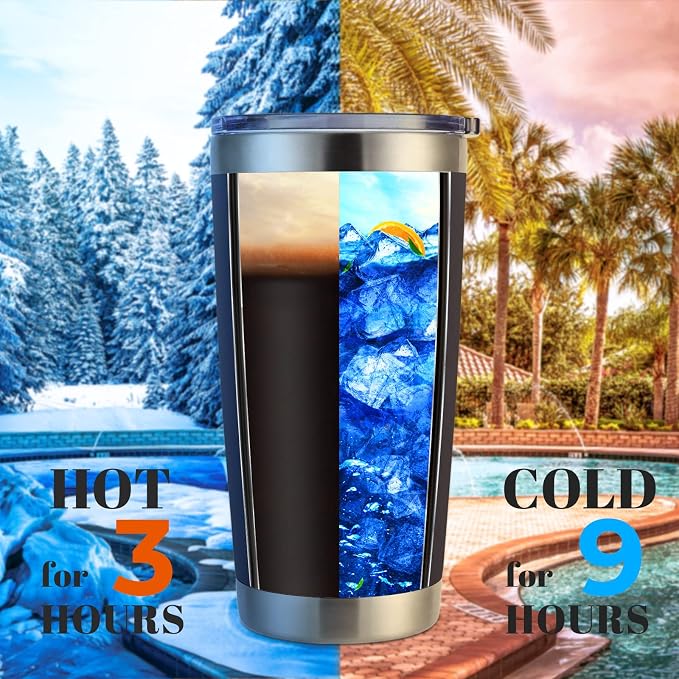 DOMICARE 20oz Stainless Steel Tumbler Bulk with Lid, Double Wall Vacuum Insulated Travel Mug, Powder Coated Coffee Cup, Navy, 12 Pack - Image 3