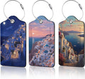 Santorini Sunset Landscape Luggage Tag by Unknown