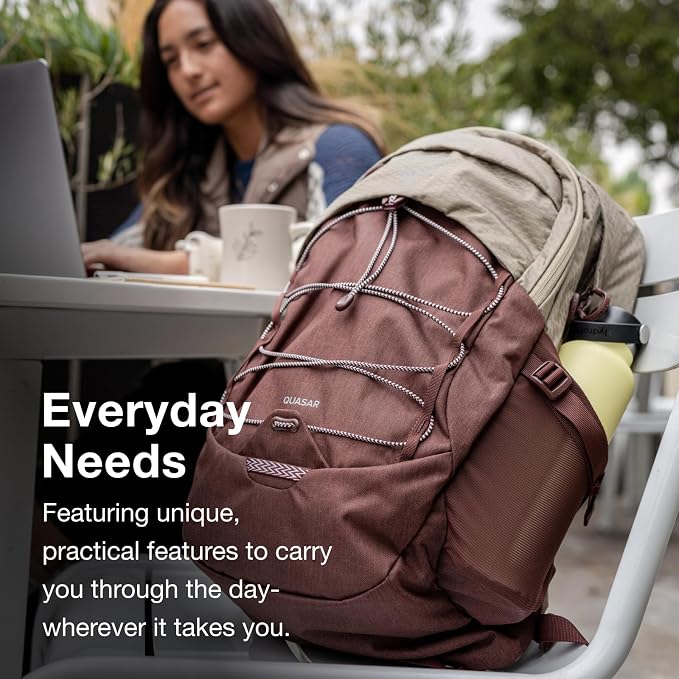 Osprey Quasar 26L Commuter Backpack, Cascade Blue/Coal Grey Heather - Image 3