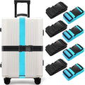 BILIONE 8 Pcs Luggage Straps, TSA Approved Add a Bag Premium Accessory by BILIONE