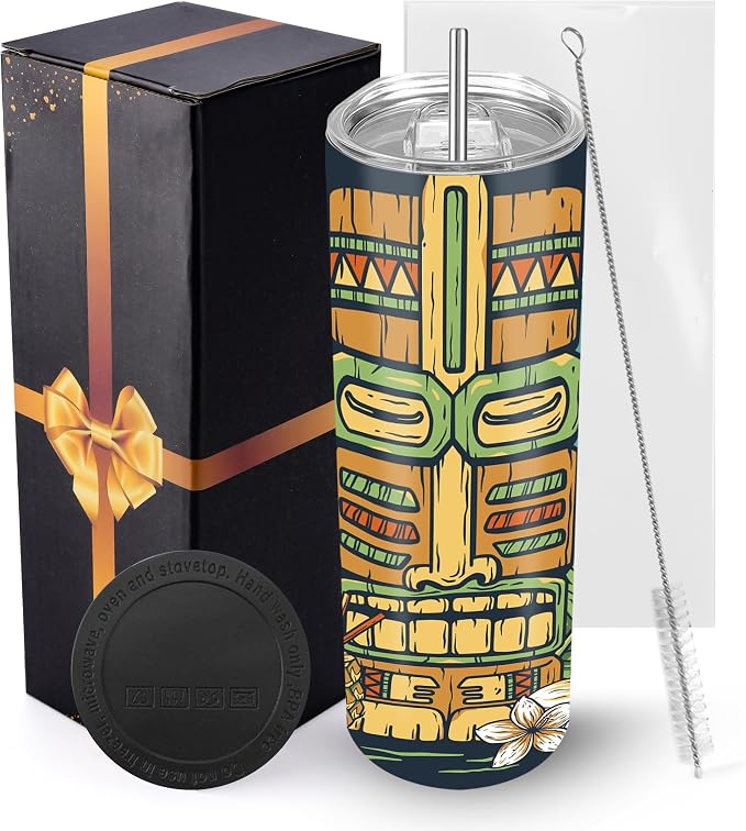 Joyclub Sublimation Tumblers Blanks 20 oz Skinny Straight Tumblers Bulk Stainless Steel Insulated Sublimation Cups with Lids and Straw, Gift Box by Joyclub