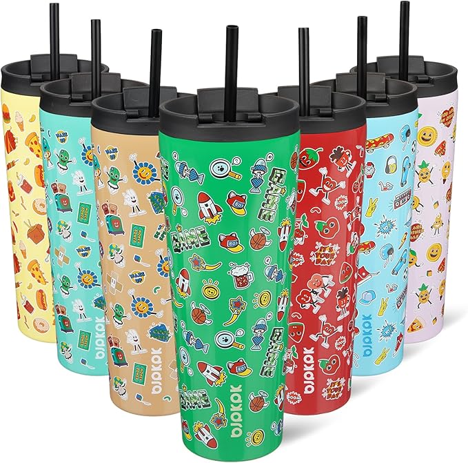 BJPKPK 26oz Stainless Steel Insulated Tumbler With lid And Straw Travel Coffee Thermal Tumblers Cup For Women And Men,Game by BJPKPK