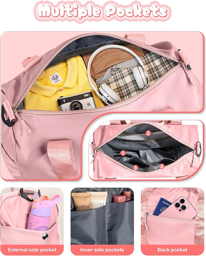 Gifts for 3 4 5 6 7 8 9 10 Year Old Girls-Girl Gym Bag - Image 5