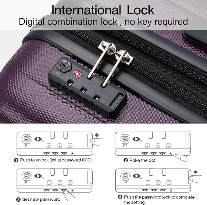 Hanke 20 Inch Expandable Carry on Luggage 22x14x9 Airline Approved Lightweight - Image 8