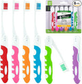 Travel Toothbrush, Portable Toothbrush Built in Cover, Travel Size Toothbrush by LINGITO