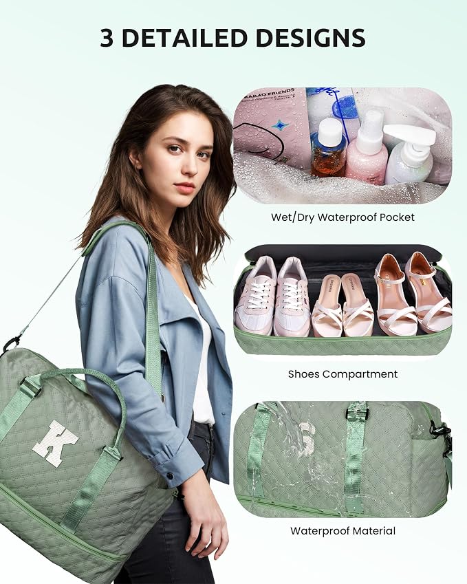 Personalized Travel Gifts for Women-Initial Travel Bag - Image 4