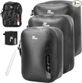 Vacuum Bags for Travel with Wireless Pump, 180° Open Zipper, IP67 Waterproof by POIXM