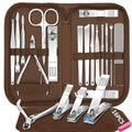 Manicure Set 16 In 1 Professional Stainless Steel Pedicure Kit Toenail Clippers by BLESWIN