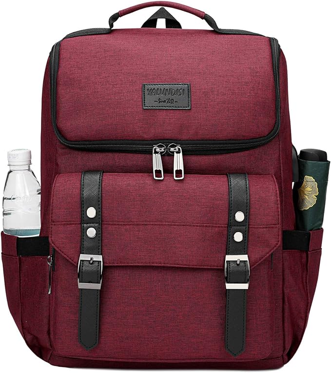 YALUNDISI Vintage Backpack Travel Laptop Backpack - Image 2