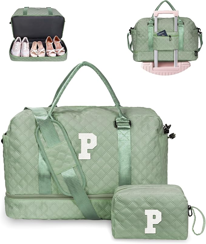 Teacher Gifts Monogrammed Gift for Women-Initial Travel Bag by Vogewood