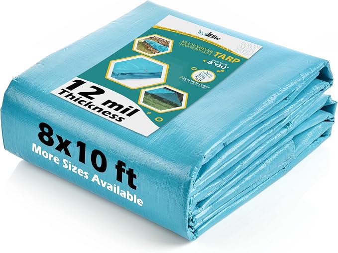 Tarps Heavy Duty Waterproof 8x10-12 mil Thick Camping Tent - Image 5