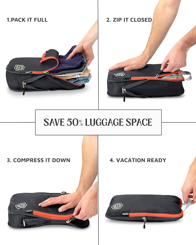 Large Compression Packing Cubes 6 Piece Set - Image 5