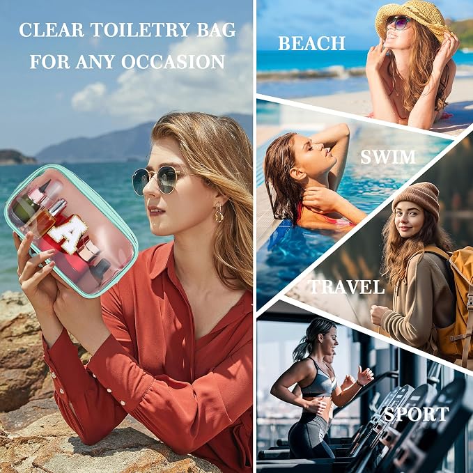 YOOLIFE Initial Clear Makeup Pouch - Image 2