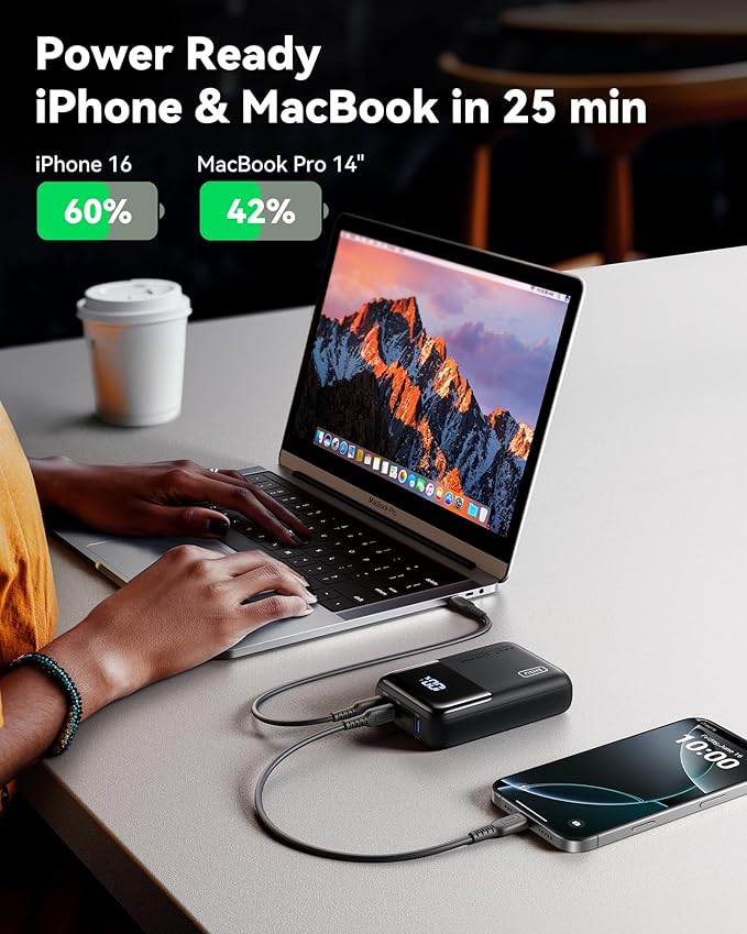 INIU Power Bank, 25000mAh 100W High Capacity Laptop & Phone Portable Charger - Image 4