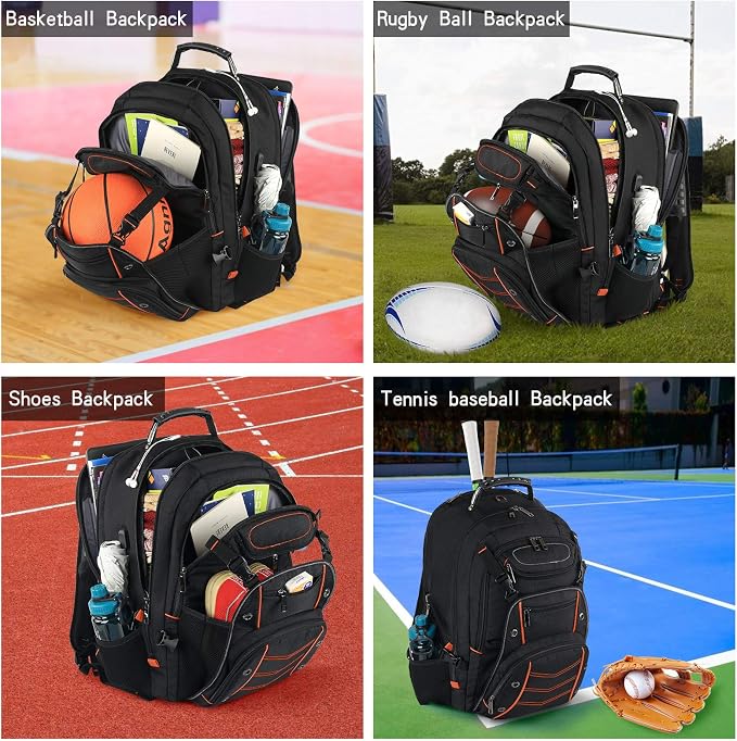 VECKUSON 18.4 Laptop Backpack for Men, 55L Extra Large Gaming Laptops Backpack - Image 6