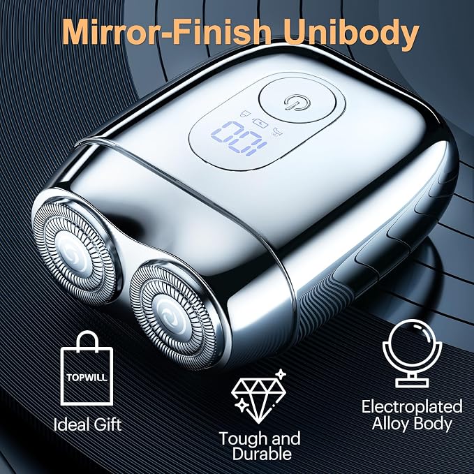 All-Metal Mini Electric Shaver for Men – Portable Travel Razor - Image 5