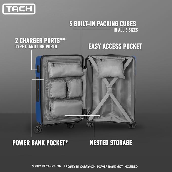 Tach V3.1 Connectable Carry On, Medium and Large Hardside Suitcases - Image 3