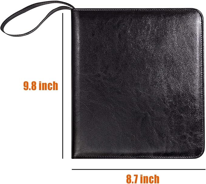 Portable Zippered Key Case, Leather Key Organizer - Image 3