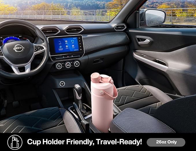 POWCAN 26 oz Insulated Water Bottle with 2-in-1 Straw and Spout Lid, Keep Cold 24H, Leak-Proof, Fits in Car Cup Holder, Stainless Steel Water Bottle for Sports, Travel, Gym, Gift, and School (Queen) - Image 5