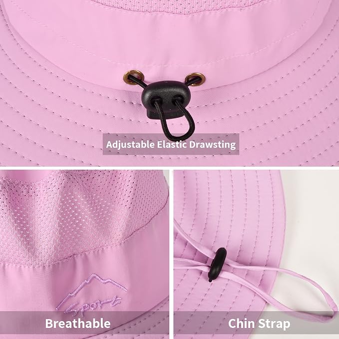 Sun Hats for Men Women Fishing Hat UPF 50+ Breathable Wide Brim Summer UV - Image 3