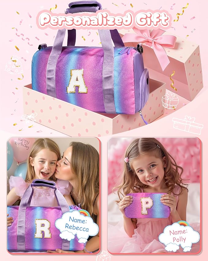 Gifts for 4 5 6 7 8 9 10 Year Old Girls-Girl Gym Bag - Image 2