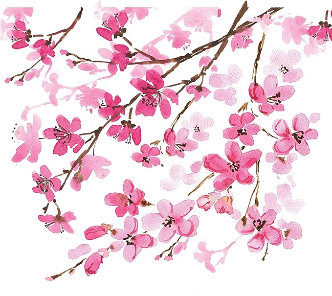 Tervis Venture Lite Sakura Japanese Cherry Blossom Made in USA Double Walled Insulated Tumbler Travel Cup Keeps Drinks Cold & Hot, 24oz Water Bottle, Classic - Image 2
