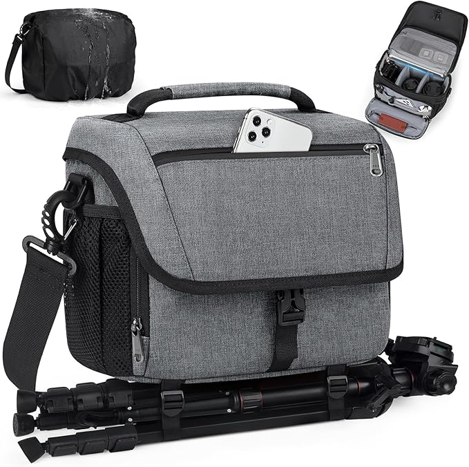 RAINSMORE Camera Bag, DSLR/SLR/Mirrorless Camera Case by RAINSMORE