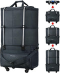 mixi Travel Bag with Wheels Expandable Foldable Luggage Bag Collapsible Rolling by MIXI