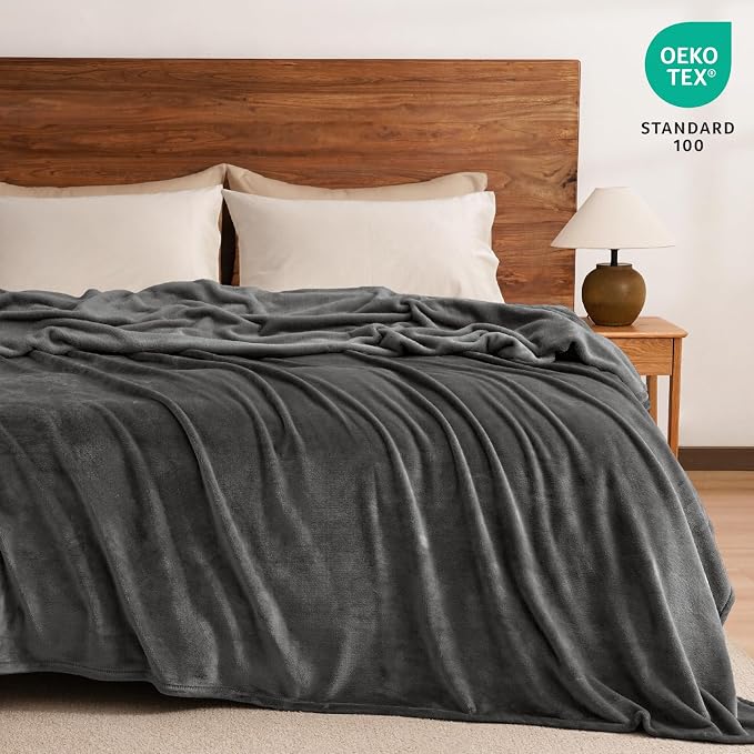 PHF Ultra Soft Fleece Blanket Queen Size, No Shed No Pilling Luxury Plush Cozy - Image 6