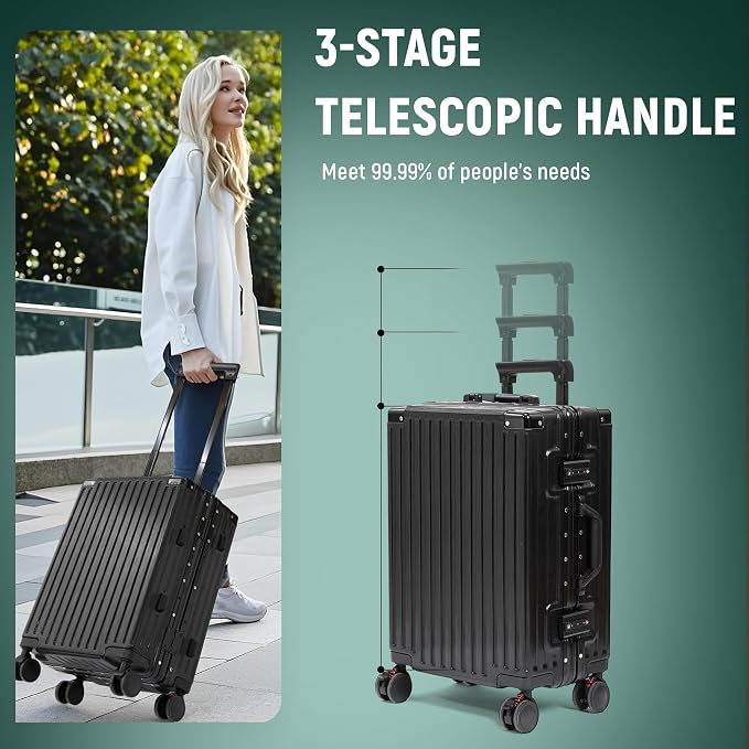 UrbanExporer 26 Inch Hardside Zipperless Luggage - Image 6