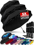 TUMELLA Strongest Windproof Travel Umbrella, Small Strong but Light Portable by Tumella