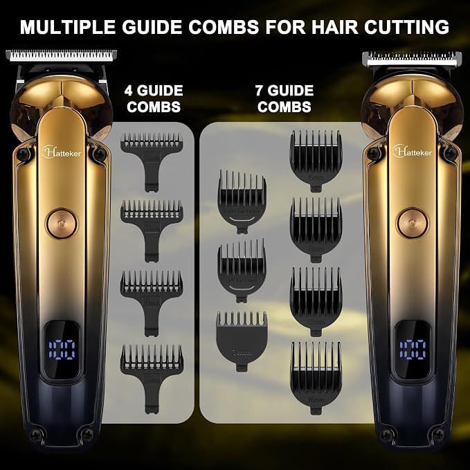 Hatteker Men's Beard Trimmer Kit Electric Razor Shaver Professional Hair Clipper - Image 5