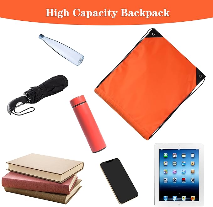 300 Pieces Drawstring Backpack Bags Sports Sackpack Bulk Cinch Gym Bag - Image 4