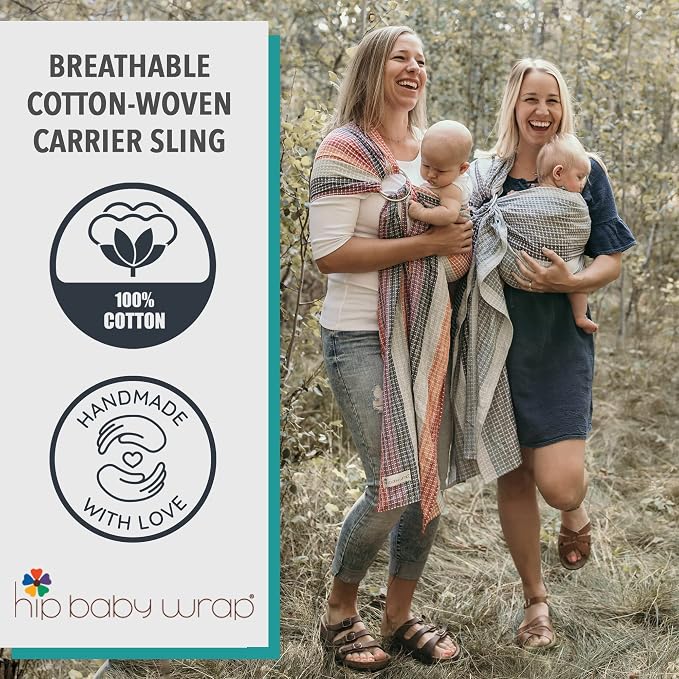 Hip Baby Wrap - 100% Soft Cotton Baby Sling Wrap - Baby Hip Carrier - Nursing - Image 5