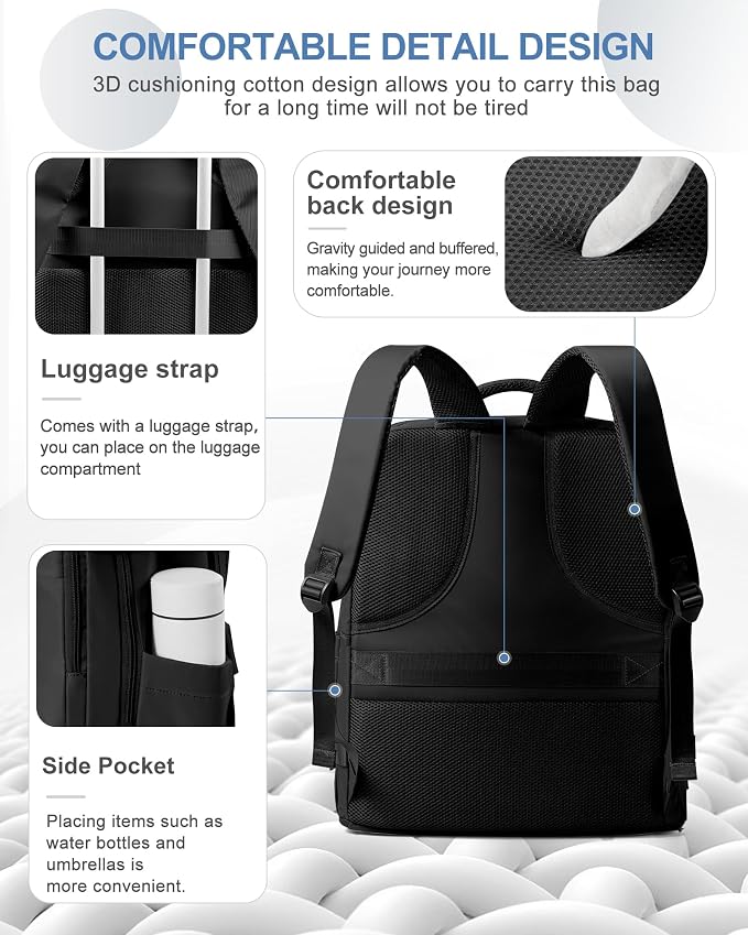 coowoz Large Travel Backpack Carry On - Image 4