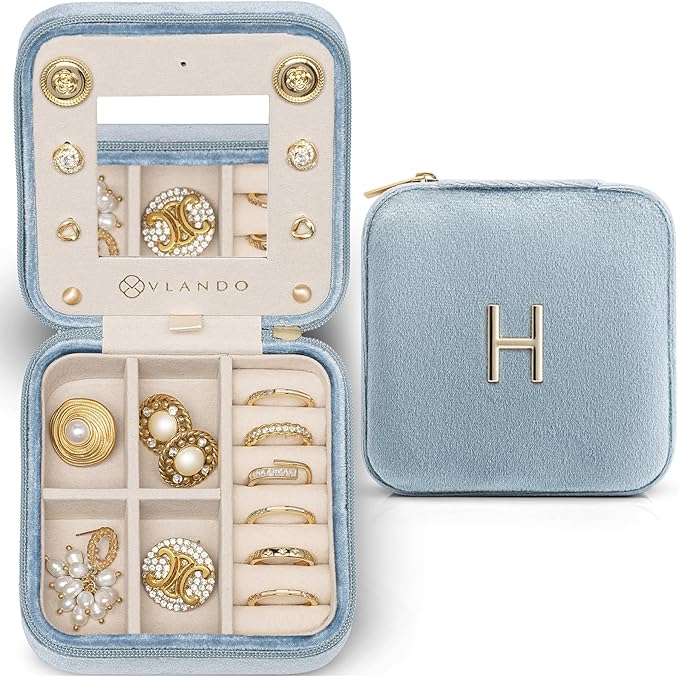 Vlando Jewelry Case for Girls Womens Fashion, Jewelry Box for Girls, Small by VLANDO