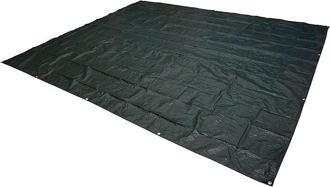 Amazon Basics Waterproof Camping Tarp, 9.5 Feet x 11.3 Feet, Dark Green by AmazonBasics