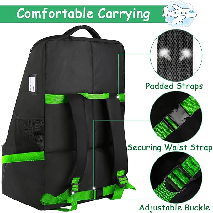 YOREPEK Car Seat Travel Bag, Padded Car Seats Backpack - Image 3