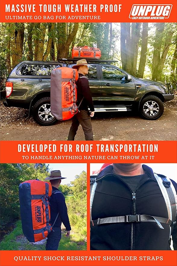 UNPLUG Ultimate Adventure Bag | 1680D Heavy Duty Waterproof Bag | Large Travel - Image 6