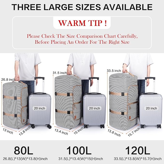 80L Duffle Bag for Travel, Large Foldable Waterproof Travel Duffel Bags - Image 3