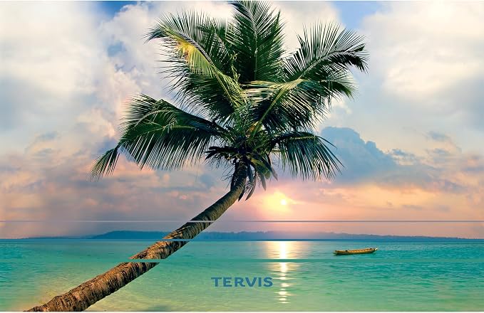 Tervis Traveler Sunset in Paradise Triple Walled Insulated Tumbler Travel Cup Keeps Drinks Cold & Hot, 30oz, Stainless Steel - Image 2
