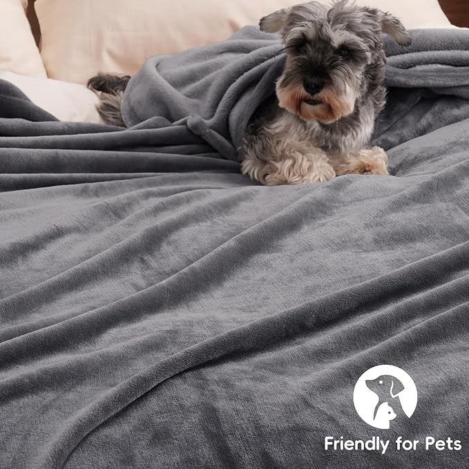 PHF Ultra Soft Fleece Blanket Queen Size, No Shed No Pilling Luxury Plush Cozy - Image 5