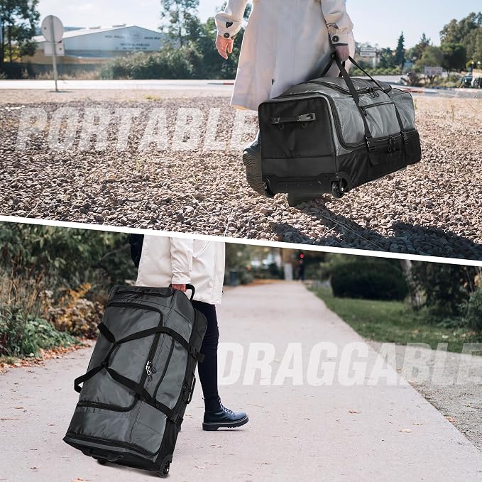 REDCAMP Large Rolling Duffle Bag - Image 7